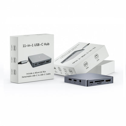 Onze en un type-c station d'accueil usb-c hub expansion HDMI VGA RJ45 usb 3.0