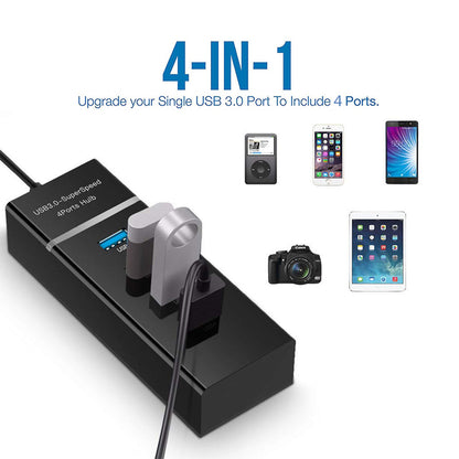 4 en 1 2.0 3.0 USB HUB séparateur haute vitesse/Adaptateur