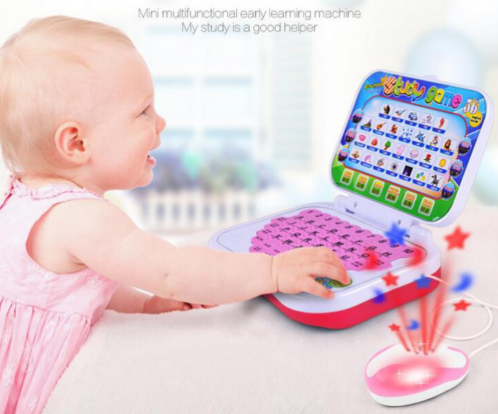 Mini PC Anglais Machine Ordinateur Portable Bébé Enfants Jeu Éducatif