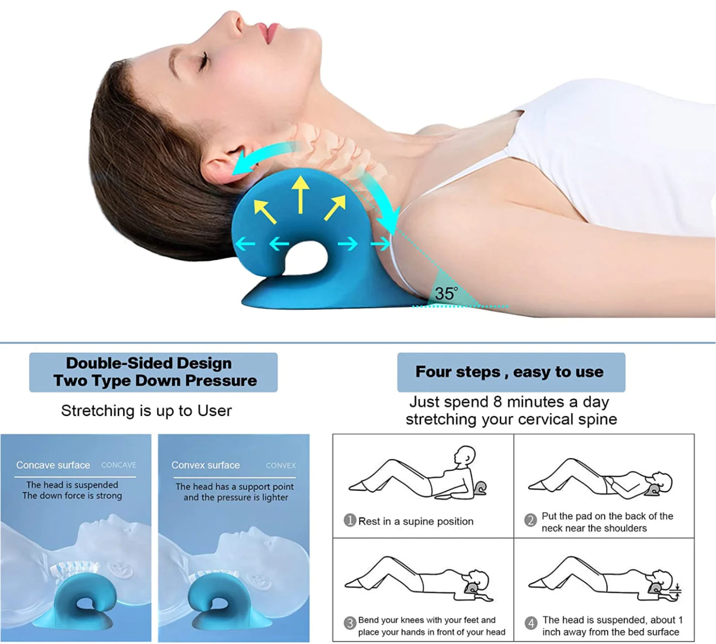 Support Cervical pour Renforcer le Cou et la Colonne Vertebrale