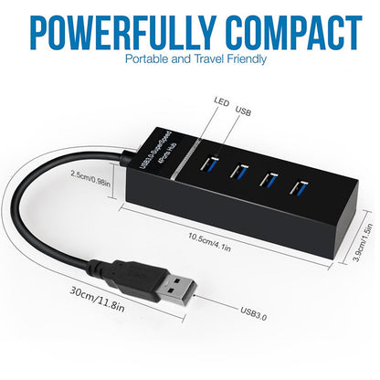 4 en 1 2.0 3.0 USB HUB séparateur haute vitesse/Adaptateur